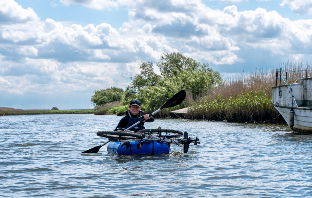 Bikerafting auf dem Ribe Å